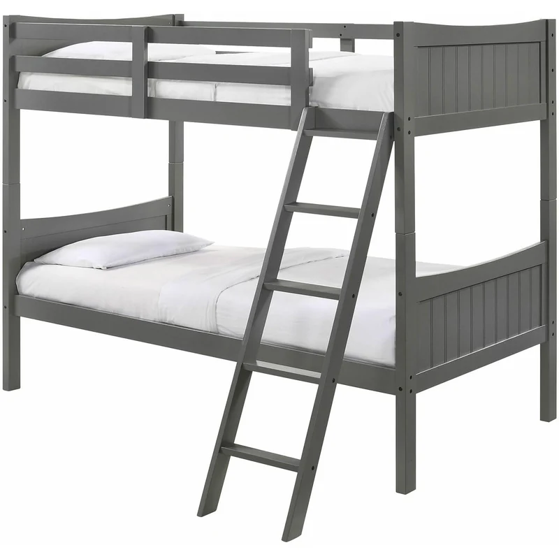 Elements International Sami Twin Over Twin Bunk Grey