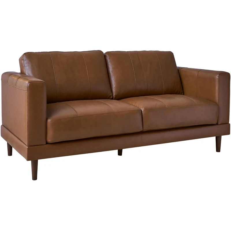 Elements International Hampton Loveseat in Fiero Fiero Tan