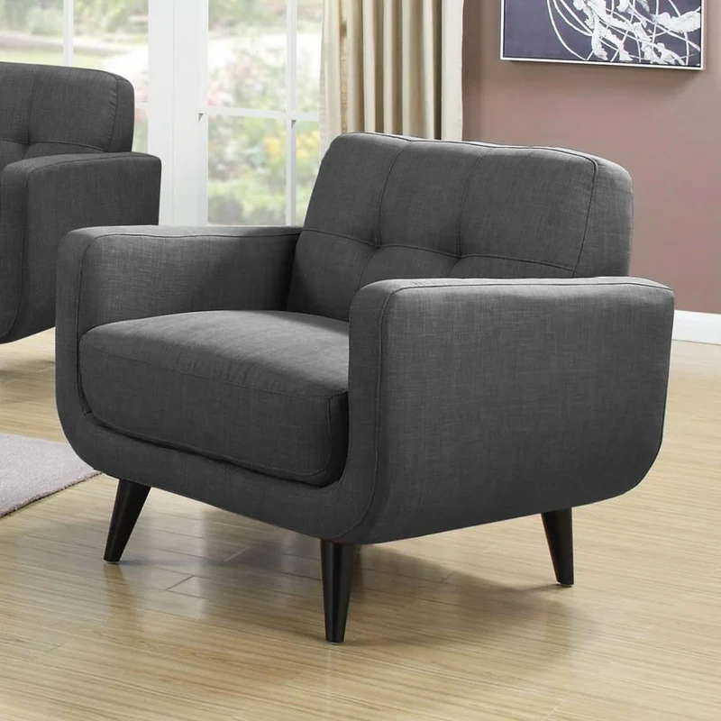 Elements International Hadley UHD090100 Chair - Heirloom Charcoal