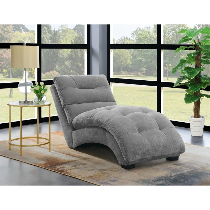 Elements International Dominick UDK1746110E Chaise - Amigo Granite