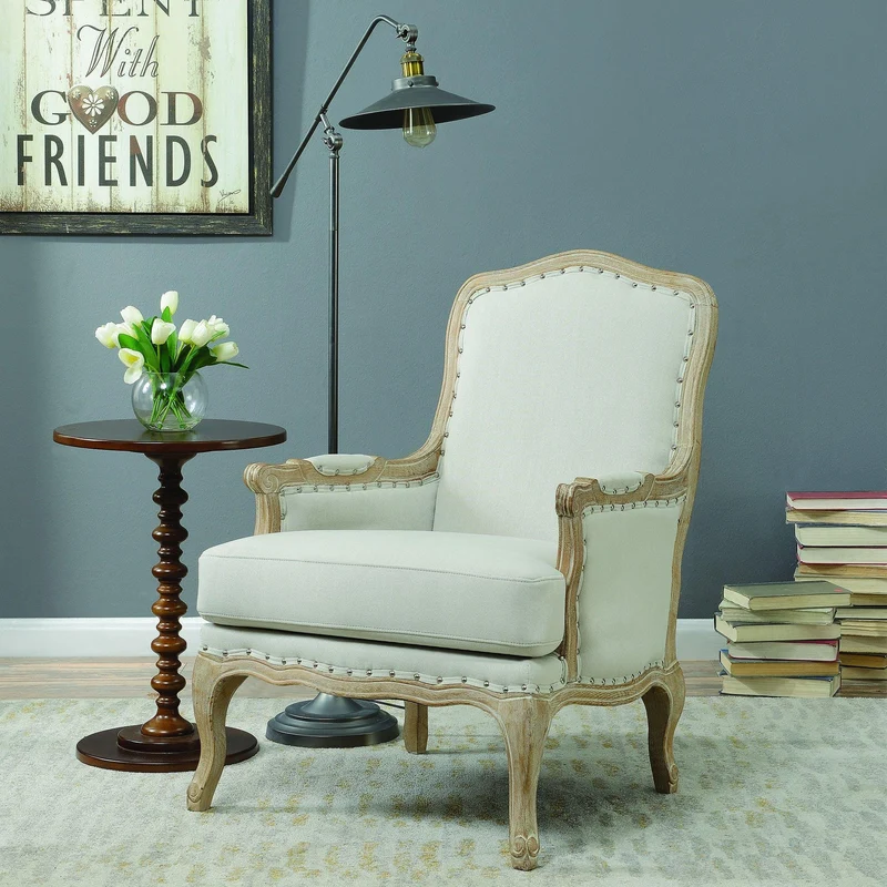Elements International Artesia Stationary Fabric Accent Chair UAZ540100G
