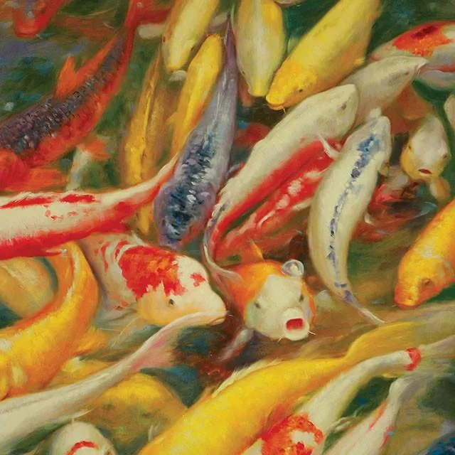 Furniture of America Koi AP-B28 Printed Canvas Painting