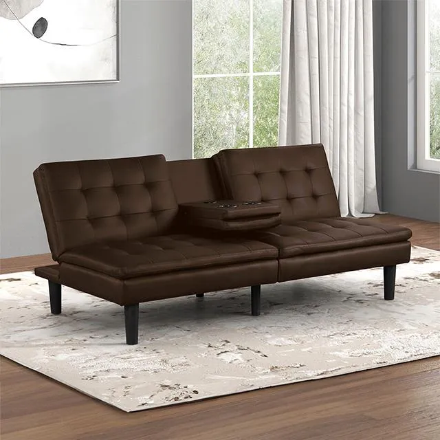 Furniture of America Eidsberg FM2908BR Futon Sofa Bed