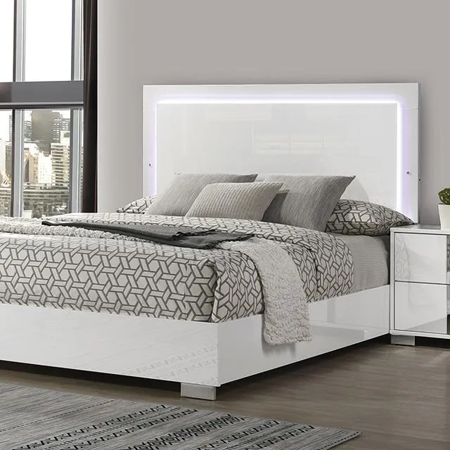 Furniture of America Sinistra FM7211WH-Q-BED Queen Bed