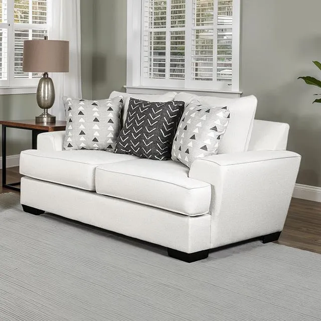 Furniture of America Hyde Park SM1254-LV Loveseat with Pillows