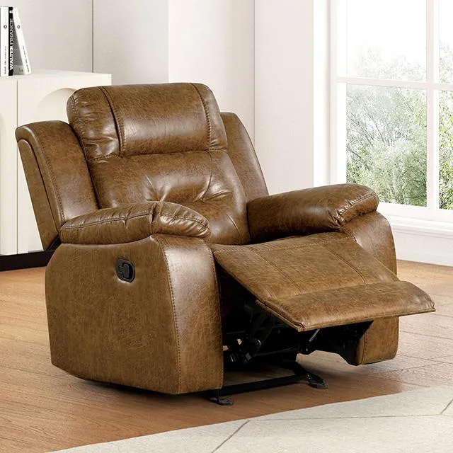 Furniture of America Ezekius FM6011BR-CH-M Manual Recliner