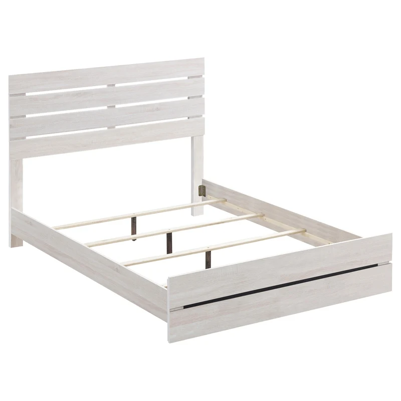 Coaster Furniture Brantford 207051Q Wood Queen Panel Bed - Coastal White