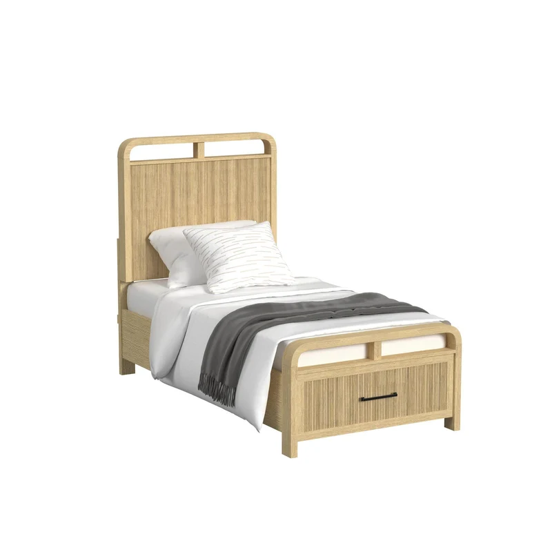 Elements International Ridgemont B-14440-6-TSB Twin Storage Bed