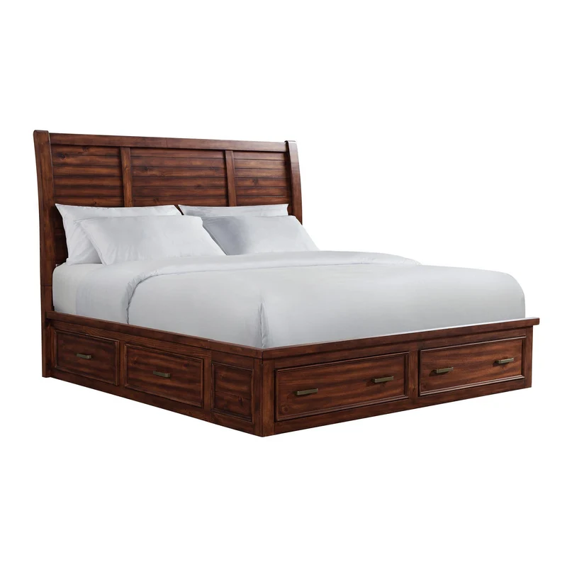 Elements International Sullivan SV600KB King Storage Bed