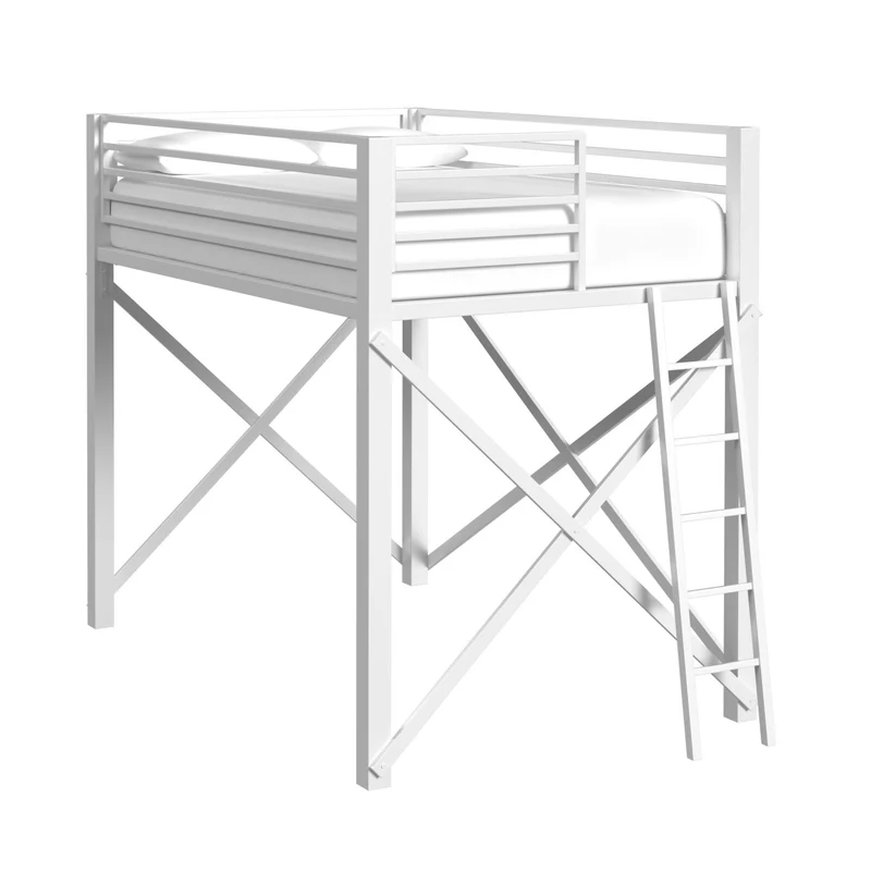 Elements International Talia Y-14090-7-FBK Full Loft Bunk And Ladder