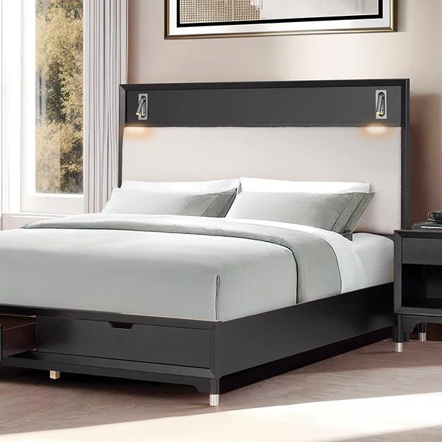 Furniture of America Torrance FM74002BK-Q-ST-BED Queen Bed