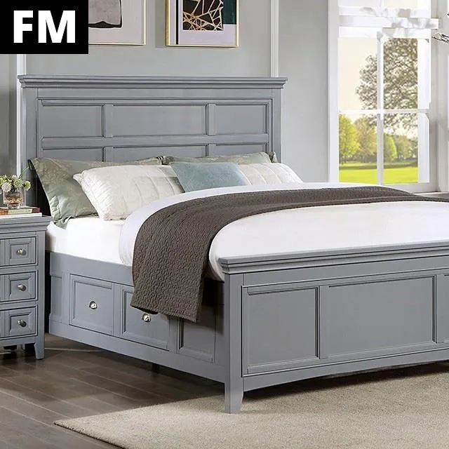 Furniture of America Castlile FM7413GY-Q-BED Queen Bed