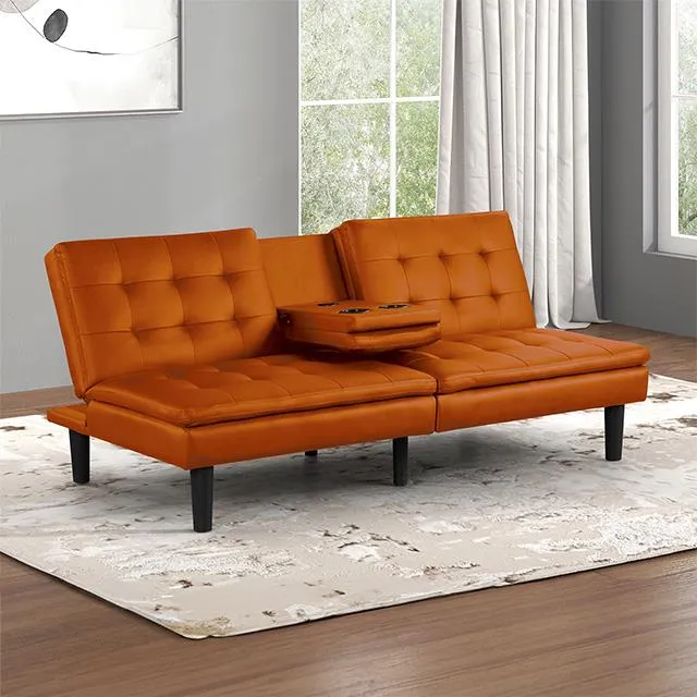 Furniture of America Eidsberg FM2908OR Futon Sofa Bed