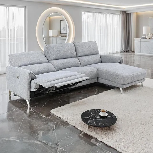 Furniture of America Brande CM9938GY-SECT-PM-R Power Sectional