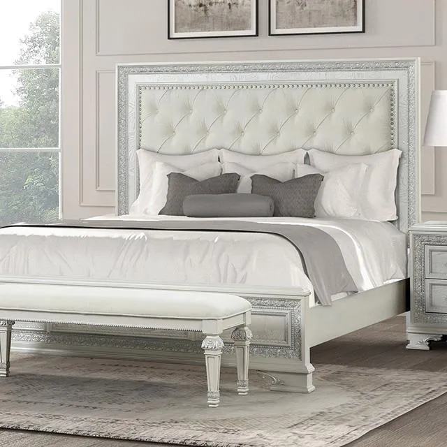 Furniture of America Stella Mia FM70000WH-EK-F-BED King Bed