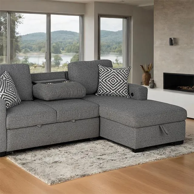 Furniture of America Chatham FM64005GY-SECT-R Sectional