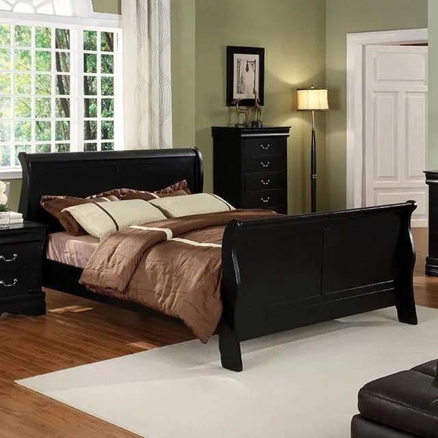 Furniture of America Louis Philippe CM7825BK-CK-BED Calfornia King Bed