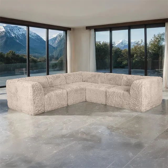 Furniture of America Nappi FM62102TP-SECT-C L-Sectional