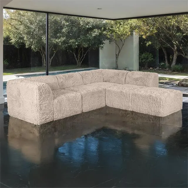 Furniture of America Nappi FM62102TP-SECT-B L-Sectional