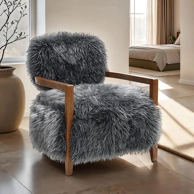 Furniture of America Eramo FM-AC6005DG Accent Chair
