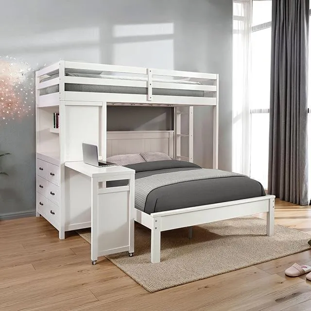 Furniture of America Aludra FM-BK205WH-T-BED Loft Bed