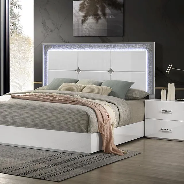 Furniture of America Stoholm FM72000WH-Q-BED Queen Bed