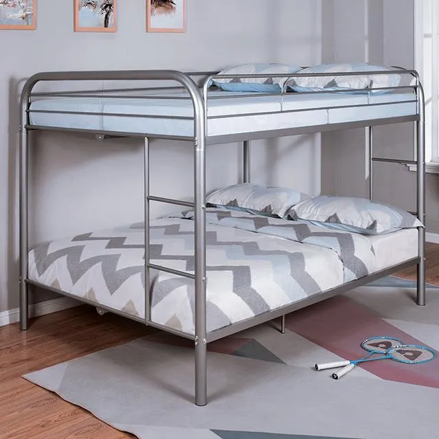Furniture of America Finnerty CM-BK1032SV-FF-BED Full/Full Bunk Bed
