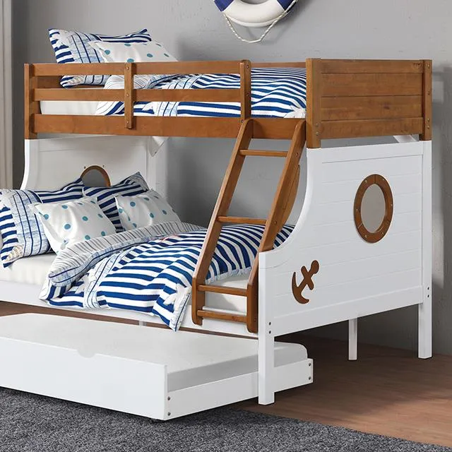 Furniture of America Nautia FM-BK629AK-BED Twin/Full Bunk Bed