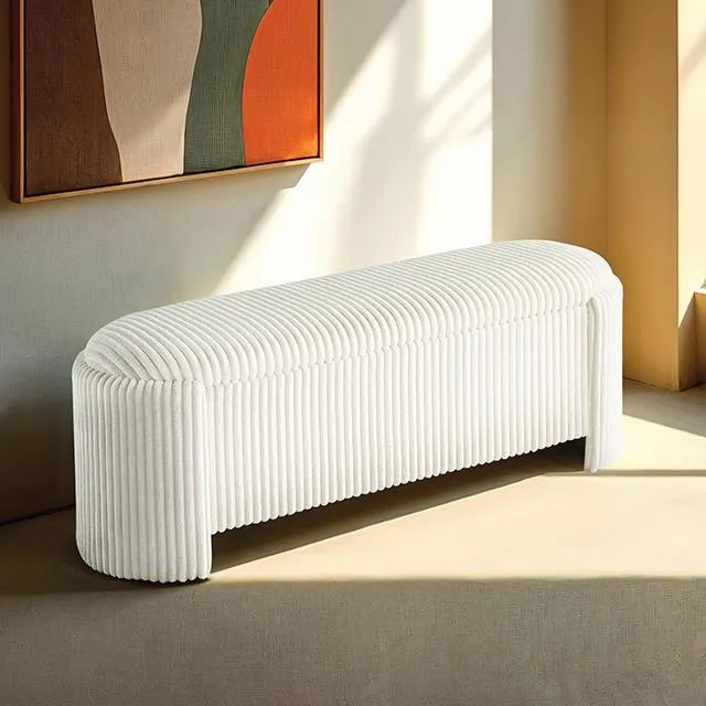 Furniture of America Grainne FM-AC8007WH Storage Bench