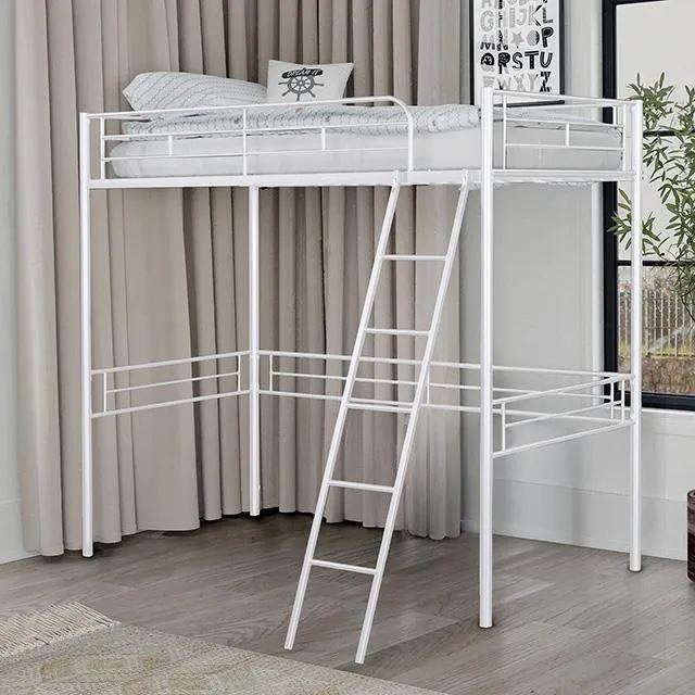 Furniture of America Myles FM-BK910WH-T Twin Loft Bed