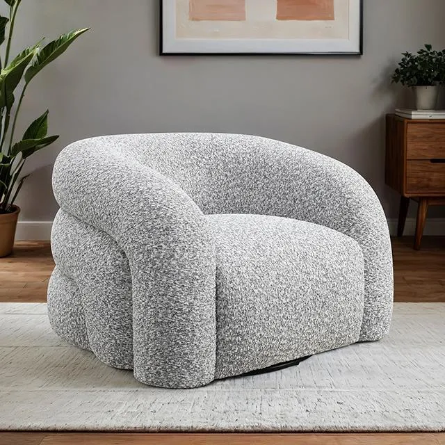 Furniture of America Freja FM-AC6003GY-SW Swivel Chair