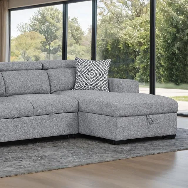 Furniture of America Chatteris FM64000GY-SECT-R Sectional