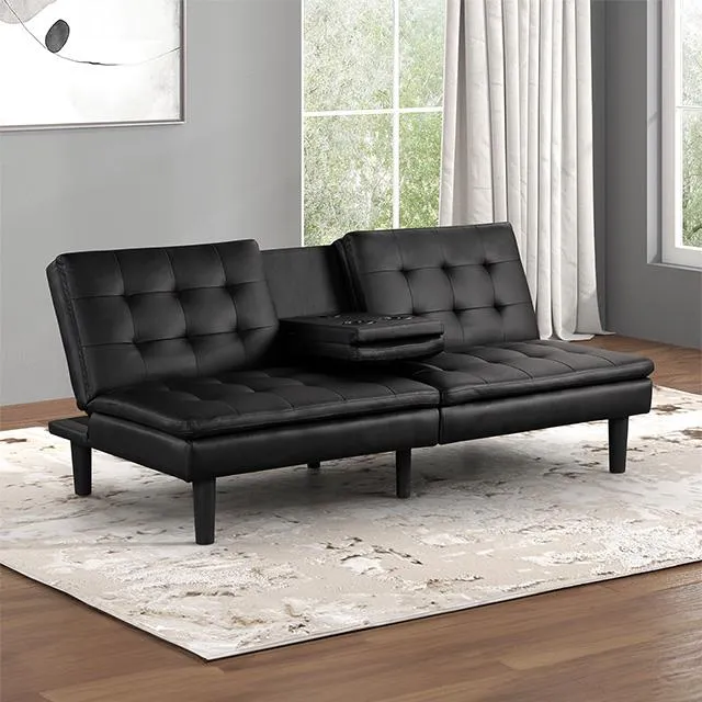 Furniture of America Eidsberg FM2908BK Futon Sofa Bed