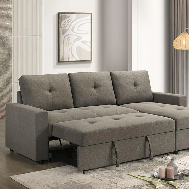 Furniture of America Giorgi FM6920BR-PK Sectional with Pullout