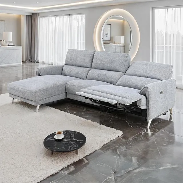 Furniture of America Brande CM9938GY-SECT-PM-L Power Sectional