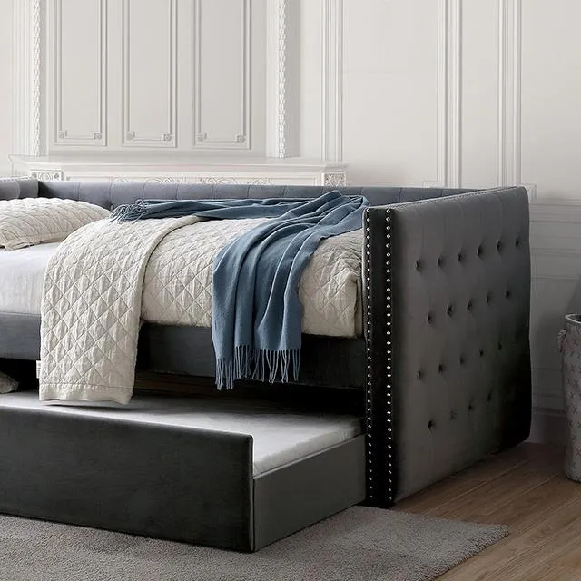 Furniture of America Susanna FM1739GY-BED Daybed with Trundle