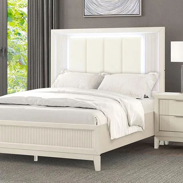 Furniture of America Isadore FM7700WH-Q-BED Queen Bed