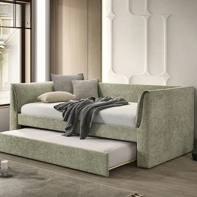 Furniture of America Upney FM1204GR-BED Twin Daybed with Trundle