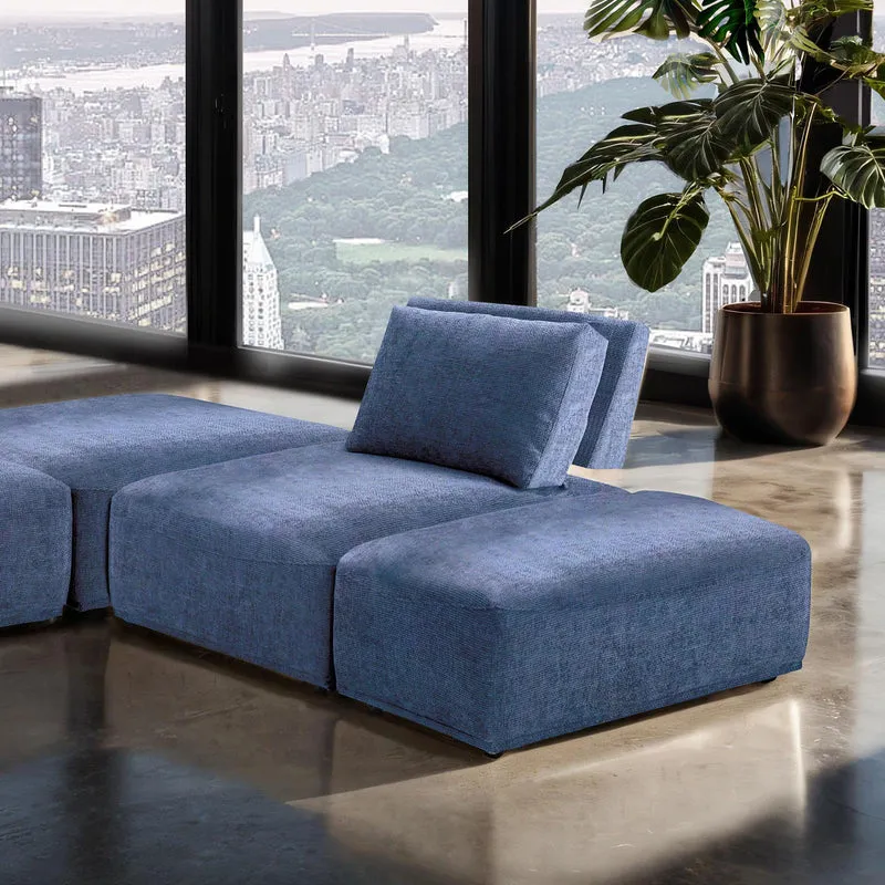 Furniture of America Stavanger FM63001BL-F L-Sectional