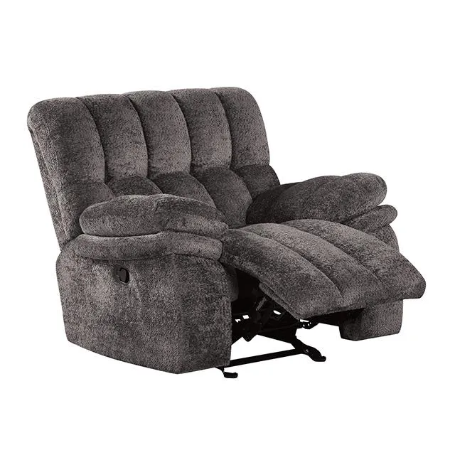 Furniture of America Hieronymus FM64001DG-CH-M Manual Glider Recliner