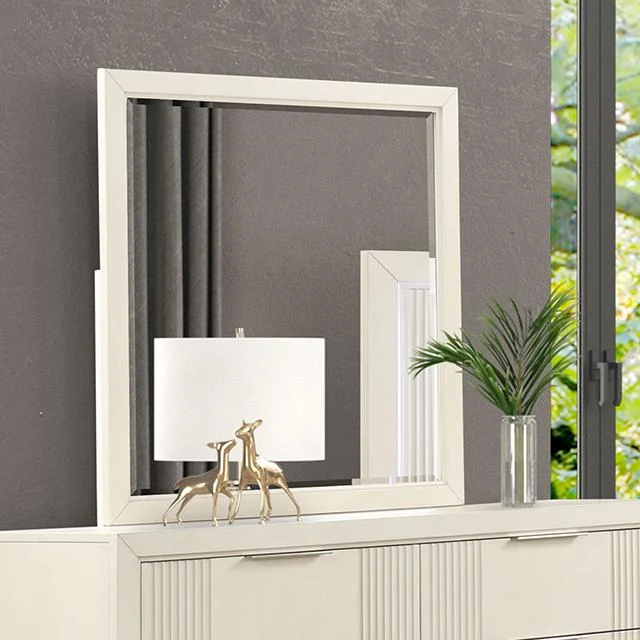 Furniture of America Isadore FM7700WH-M Mirror