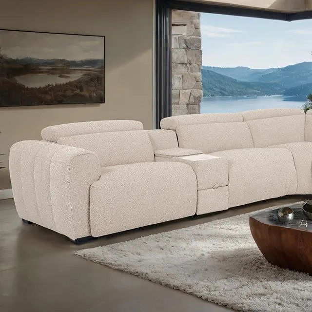 Furniture of America Thaddea CM9935WH-SECT-PM Power Sectional