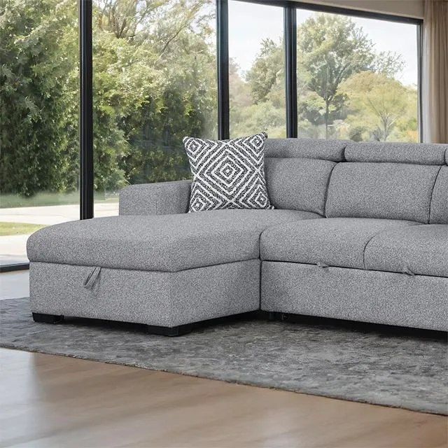 Furniture of America Chatteris FM64000GY-SECT-L Sectional