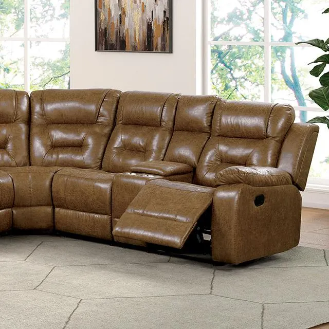 Furniture of America Ezekius FM6011BR-M-SECT Manual Sectional