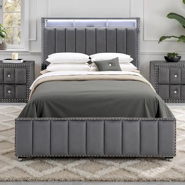 Furniture of America Farese SL7001DG-Q-BED Queen Bed