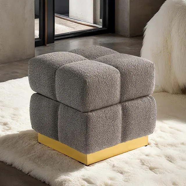 Furniture of America Aileen FM-AC8006GY Storage Stool