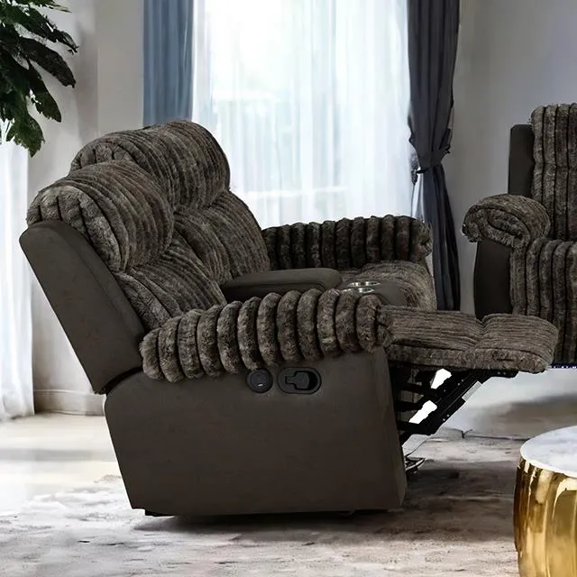 Furniture of America Dionysus FM64003BR-LV-M Manual Reclining Loveseat