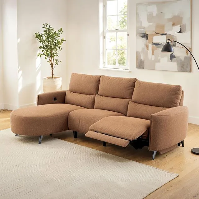 Furniture of America Galten CM9942BR-SECT-PM-L Power Sectional