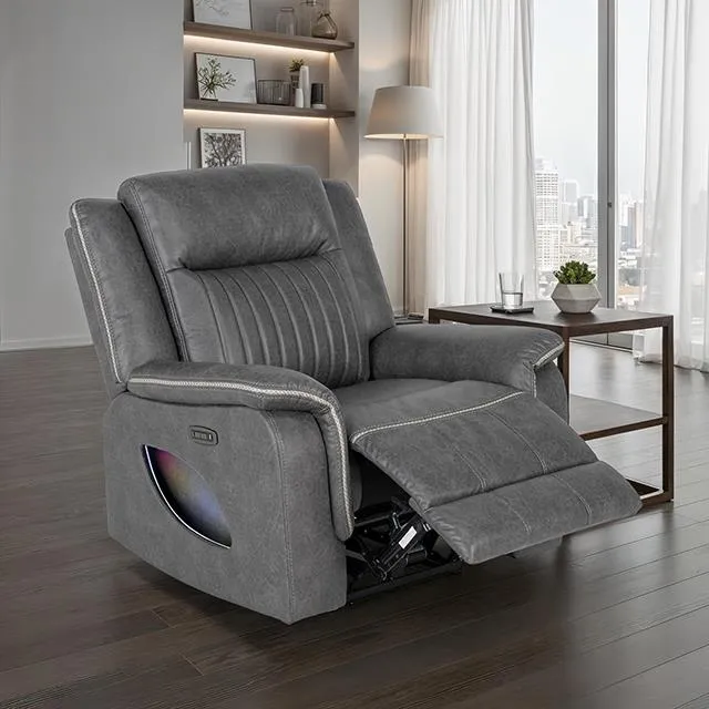 Furniture of America Arturus NX6061DG-CH-PM Power Recliner