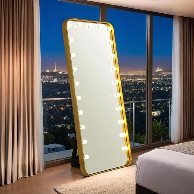 Furniture of America Myra FM-AC8013GD-M Floor Mirror